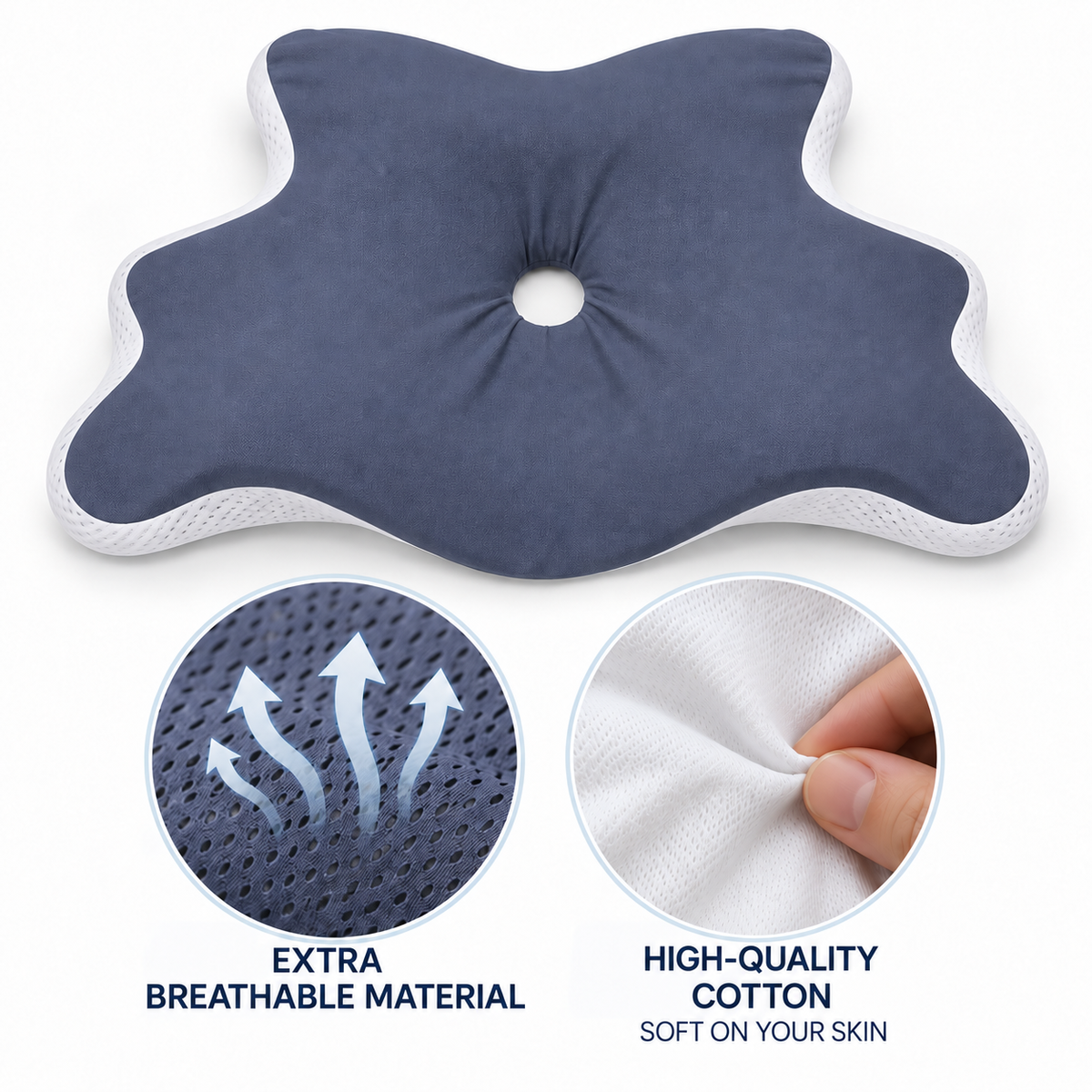 Ergonomic Memory Foam Cervical Pillow